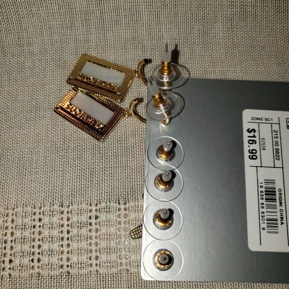 SugarFix by Baublebar "Straight to Tape " Pierced Earrings - Picture 6 of 6